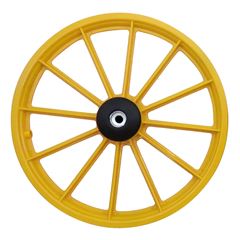 Roda 16 Nylon Raios S/Eixo Amarelo