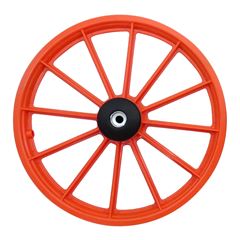 Roda 16 Nylon Raios S/Eixo Laranja