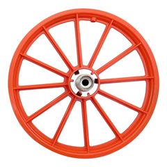 Roda 16 Nylon Raios S/Eixo Laranja