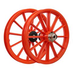 Roda 16 Nylon Raios S/Eixo Laranja