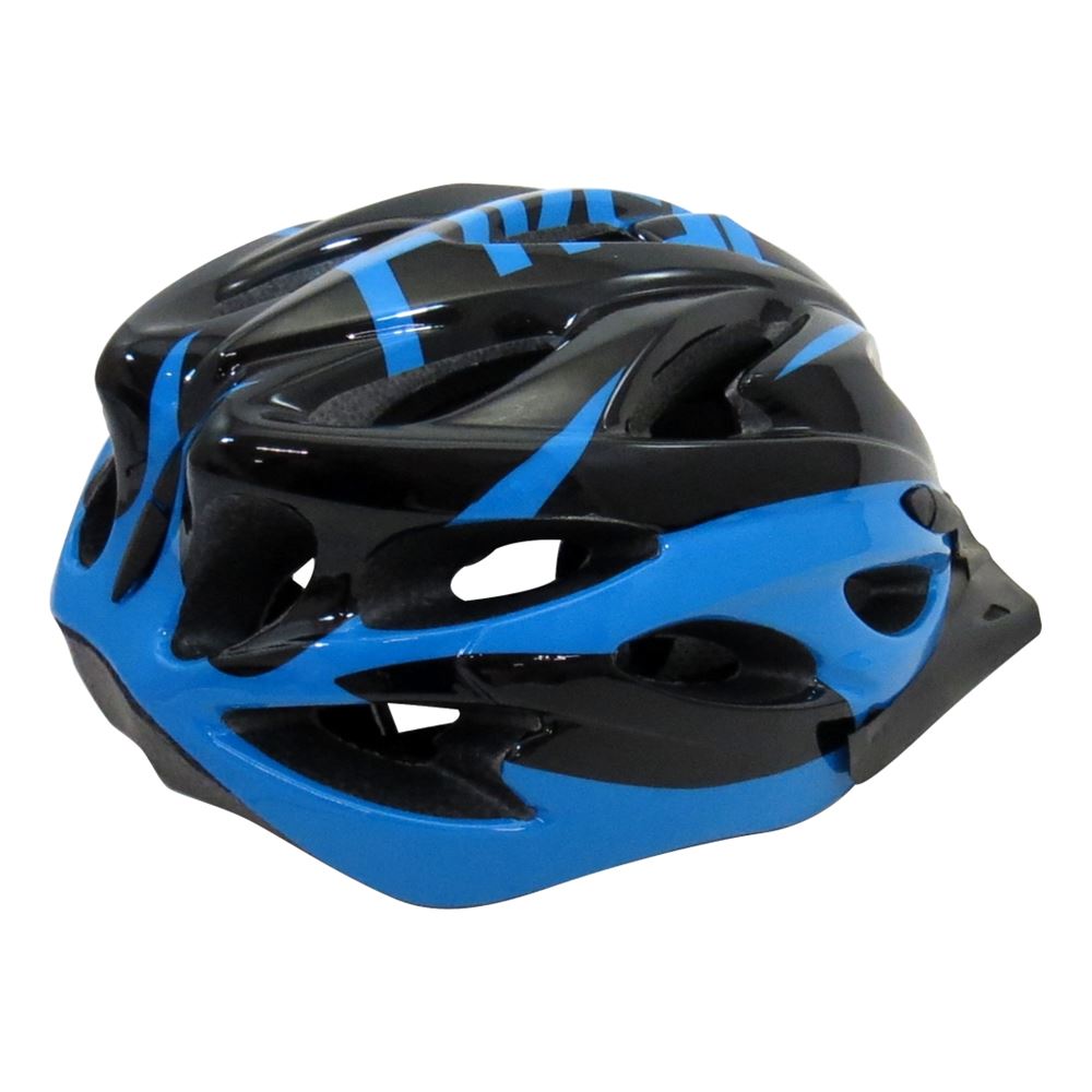 Capacete P/ Ciclista 2020.1 Preto/Azul C/Led