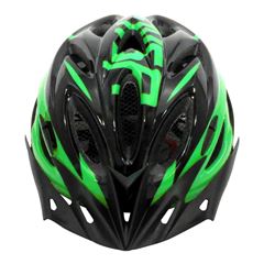 Capacete P/ Ciclista 2020.1 Preto/Neon Verde Led