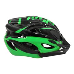 Capacete P/ Ciclista 2020.1 Preto/Neon Verde Led