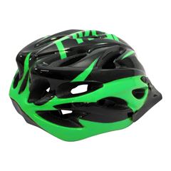 Capacete P/ Ciclista 2020.1 Preto/Neon Verde Led