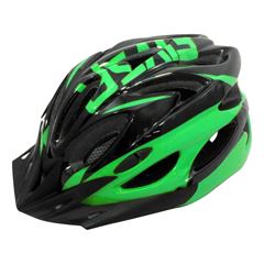 Capacete P/ Ciclista 2020.1 Preto/Neon Verde Led
