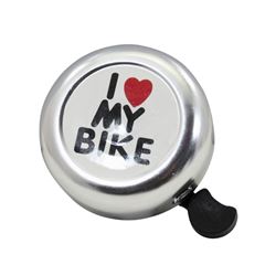 Campainha love bike aluminio/plastico polida