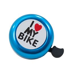 Campainha love bike aluminio/plastico azul