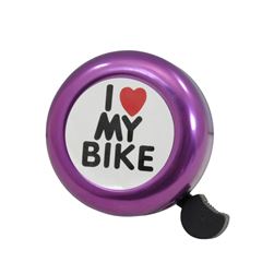 Campainha Love bike aluminio/plastico roxa