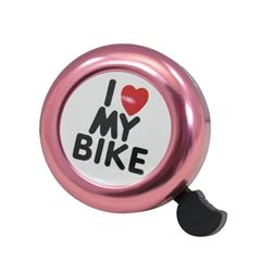 Campainha love bike aluminio/plastico rosa