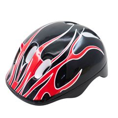 Capacete p/ciclista infant flame pt/vm