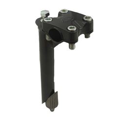 SUPORTE GUIDAO ALUMINIO/ACO 4 PARAF BMX TOP PRETO