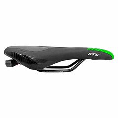 Selim + Lanterna usb mtb vazado neon verde