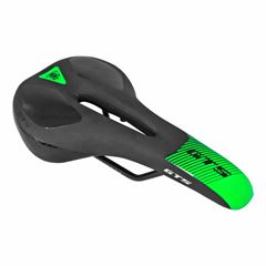 Selim + Lanterna usb mtb vazado neon verde