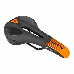 Selim + Lanterna usb mtb vazado neon laranja