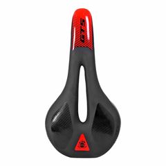 Selim + Lanterna usb mtb vazado vermelho