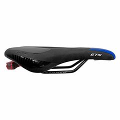 Selim / Lanterna USB mtb vazado azul