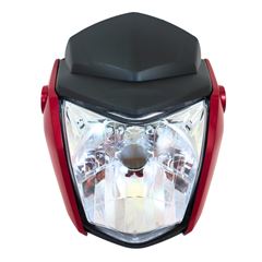 Carenagem+farol+lateral Titan 150 14-15 vermelho