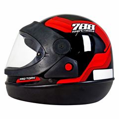 Capacete sport moto 788 tamanho:58 vermelho