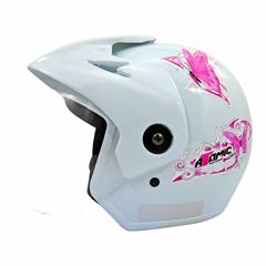 Capacete atômico for girls tamanho:56 branco