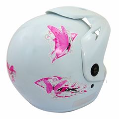 Capacete atômico for girls tamanho:56 branco