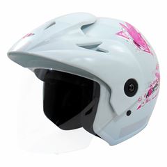 Capacete atômico for girls tamanho:56 branco