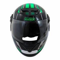 Capacete evolution G5 788 tamanho: 58 preto/verde