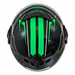 Capacete evolution G5 788 tamanho: 58 preto/verde