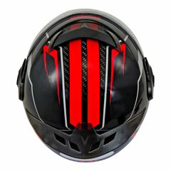 Capacete evolution G5 788 tamanho: 58 preto/vermelho