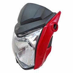 Carenagem+farol+lateral Fan 125 14-17 vermelho