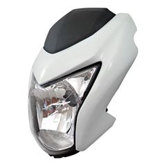 Carenagem + farol+suporte NXR 160 15-19 branco