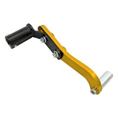 Pedal câmbio modelo esportivo universal pt/dourado